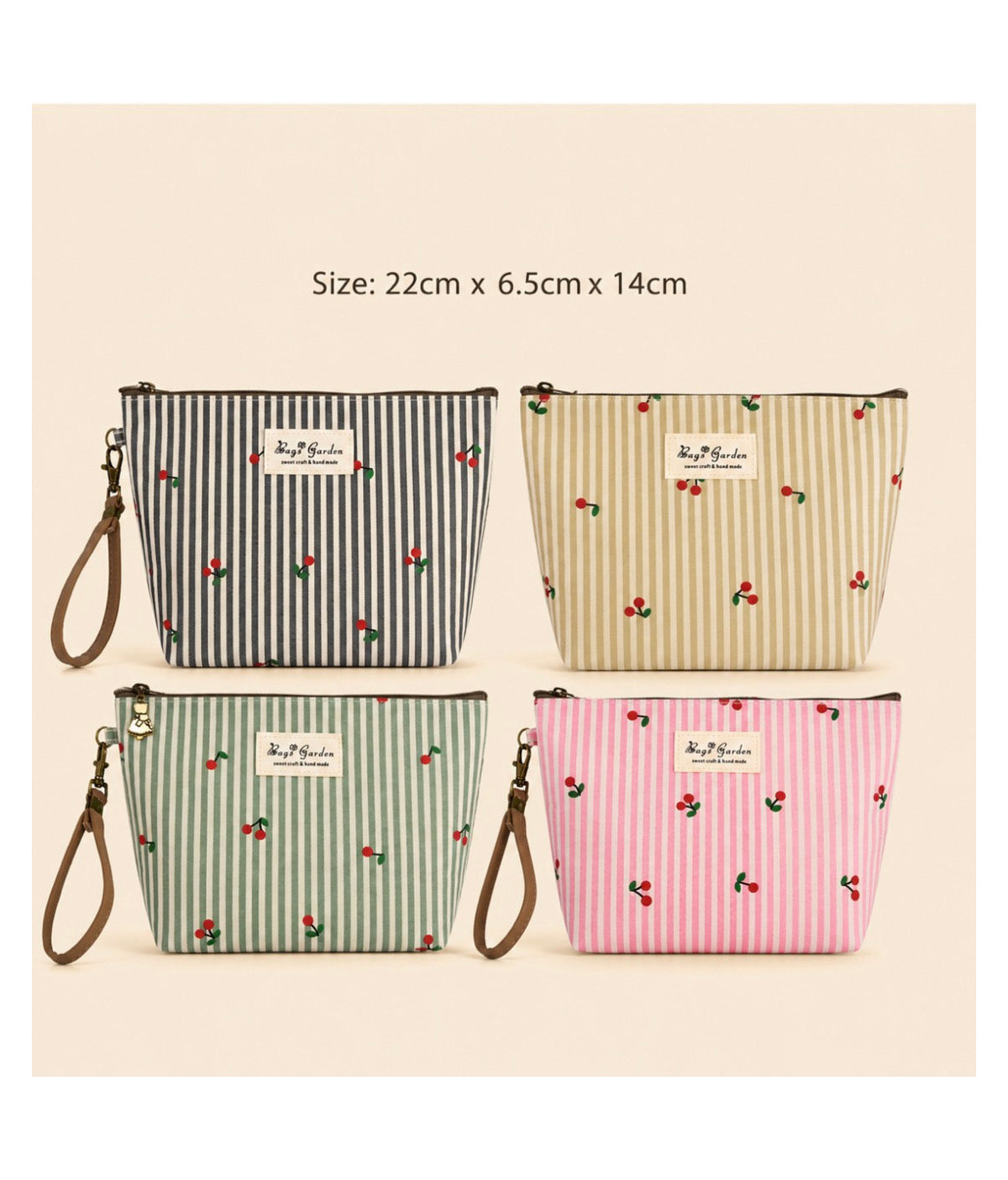Bolso mano cereza
