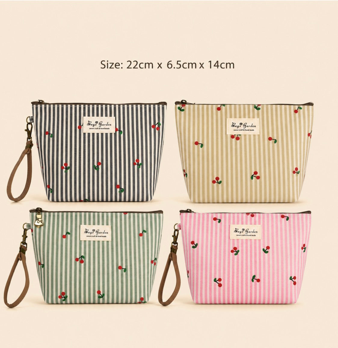 Bolso mano cereza