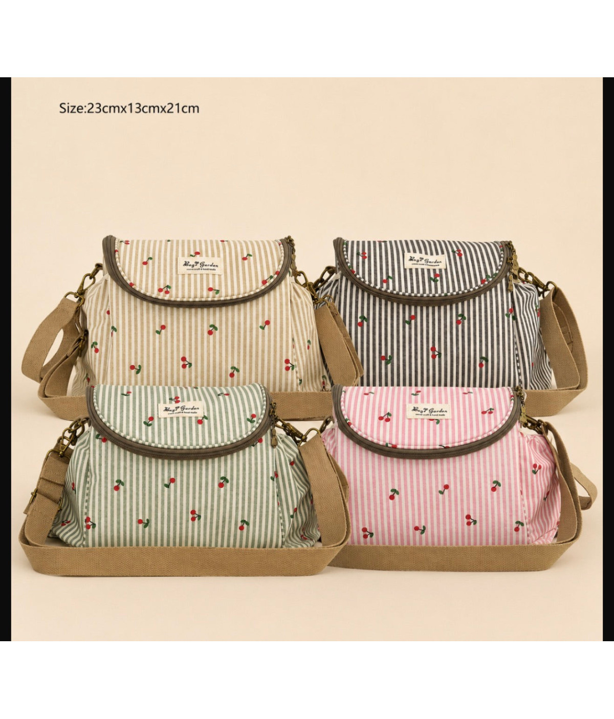Bolso multifuncional cereza