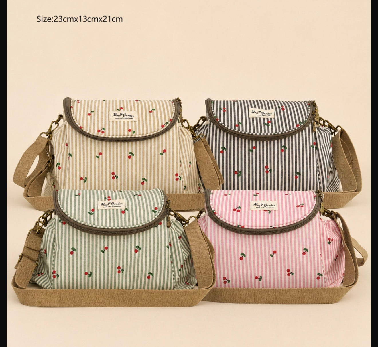 Bolso multifuncional cereza