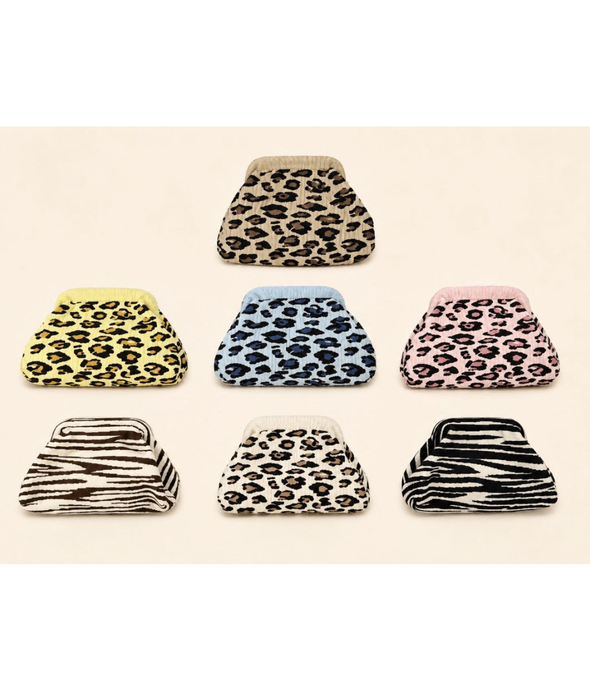 Bolso naylon leopardo/ cebra