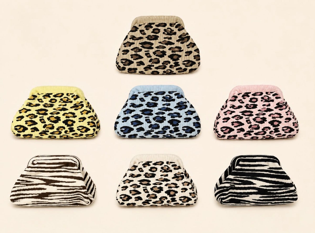 Bolso naylon leopardo/ cebra