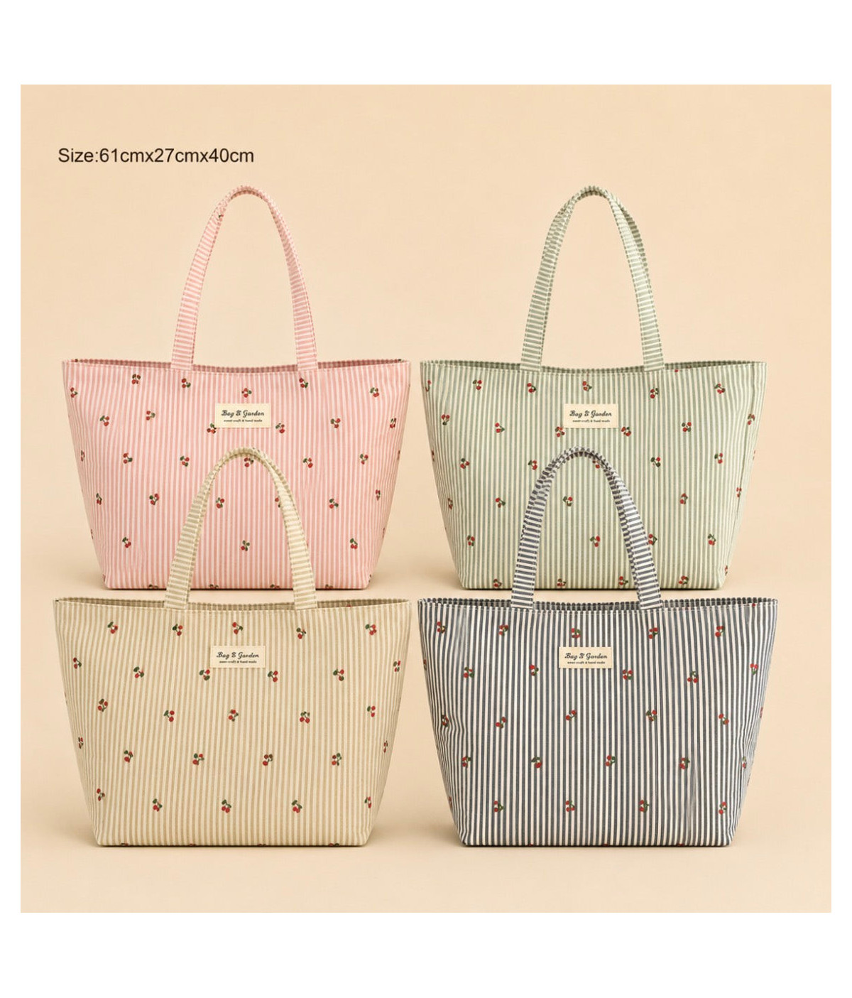 Bolso playa cereza