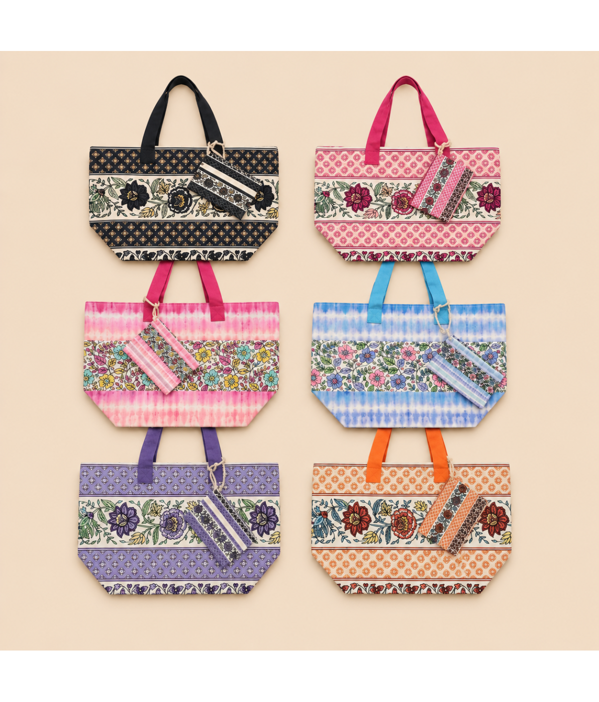 Bolso playa flores