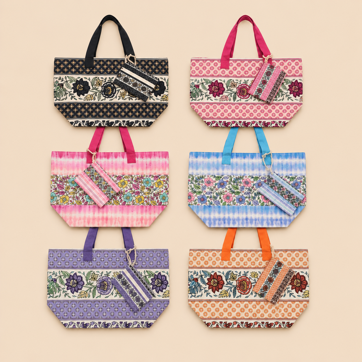 Bolso playa flores