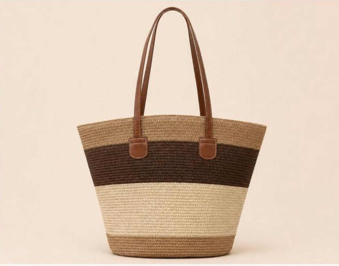 Bolso rafia playa