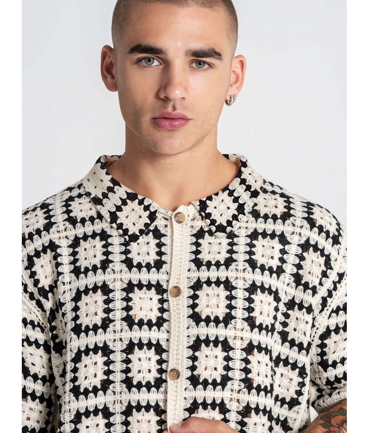 CAMISA DE PUNTO BEIGE NATURE