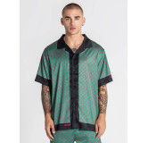 CAMISA DE SATÉN VERDE GK MANIA