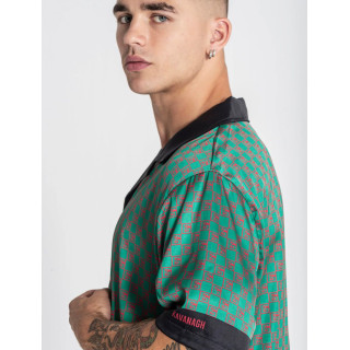 CAMISA DE SATÉN VERDE GK MANIA