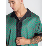 CAMISA DE SATÉN VERDE GK MANIA