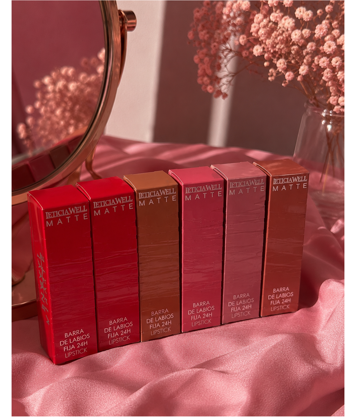 Barra de labios fija matte