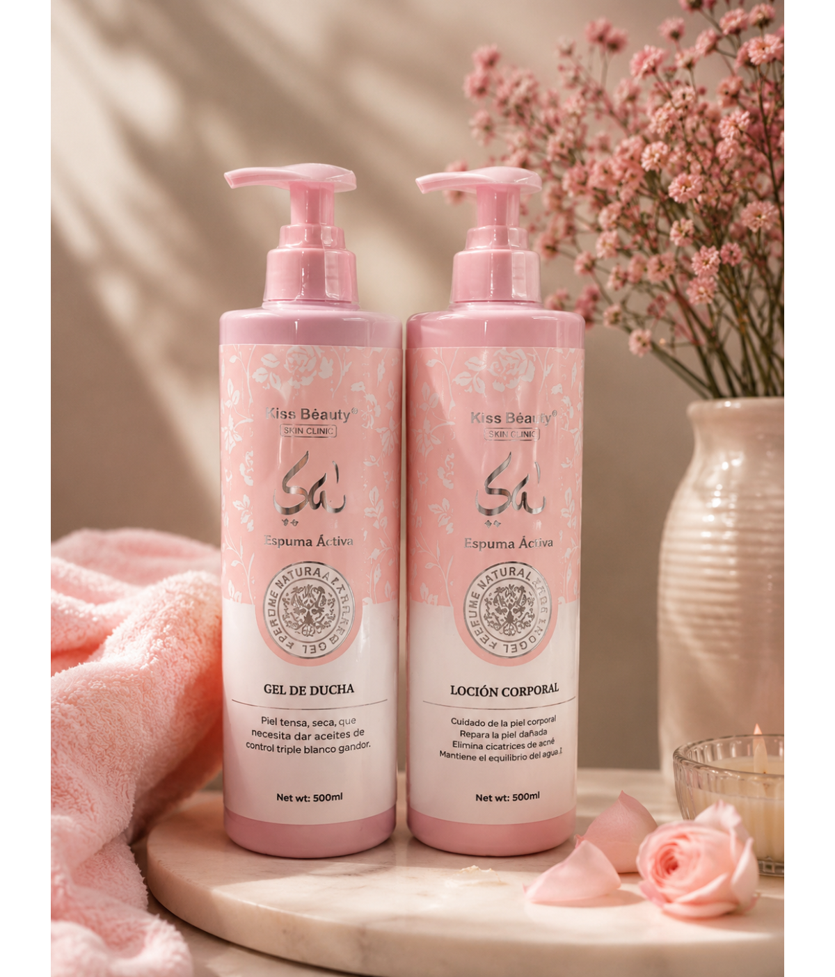 Gel y loción y champú yara
