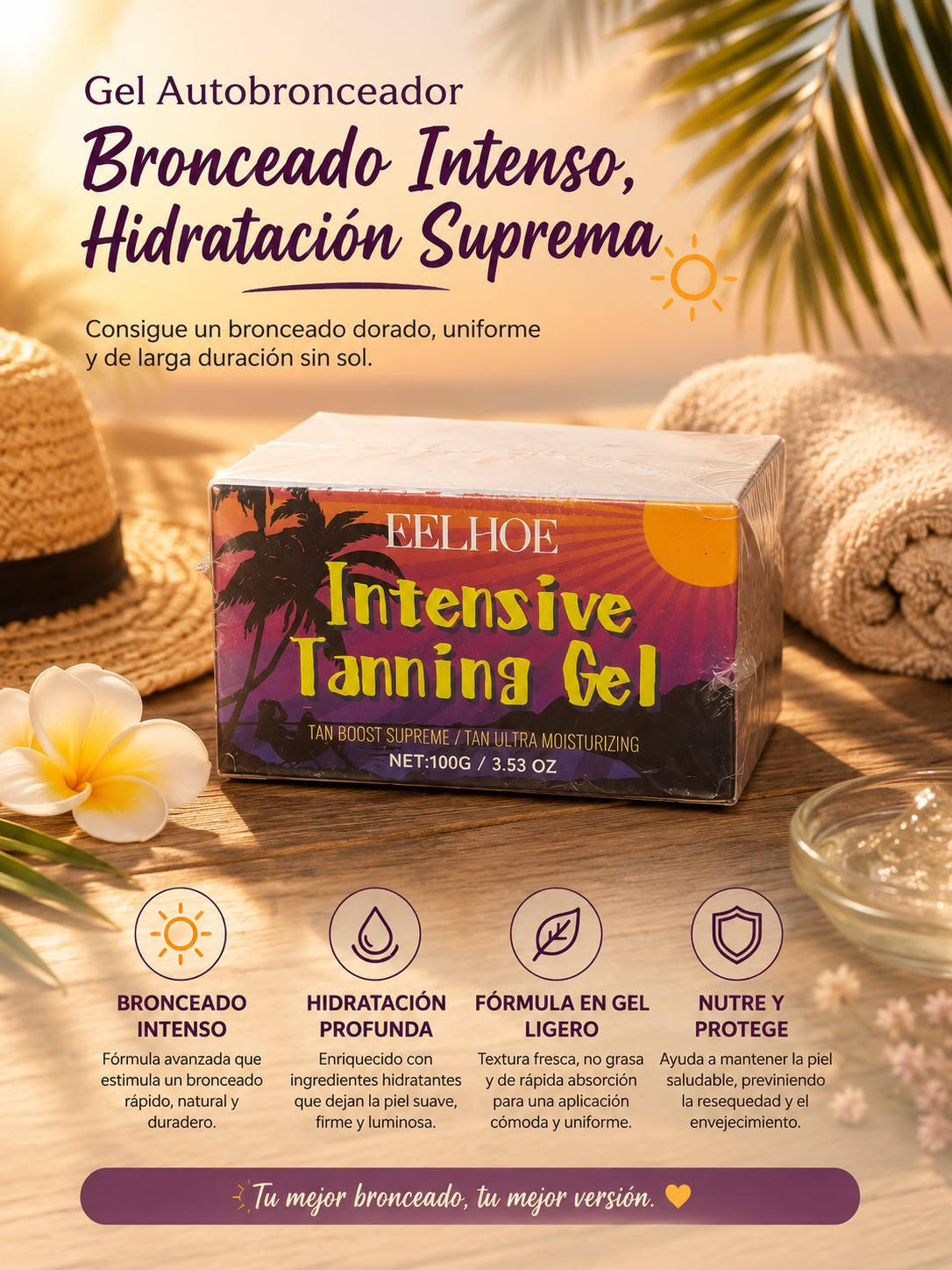 Gelantina autobronceador