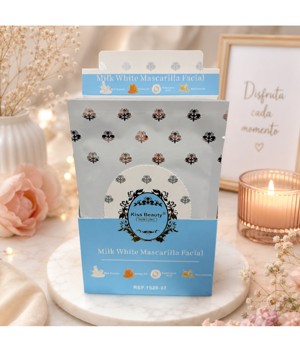 Mascarilla facial blanco latte