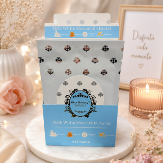 Mascarilla facial blanco latte