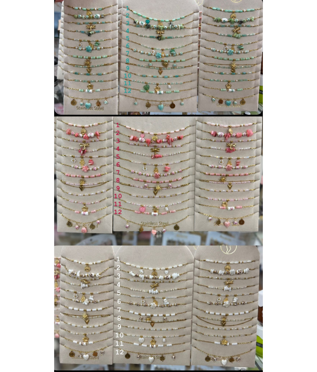 Pack tobillera/collar/pulsera