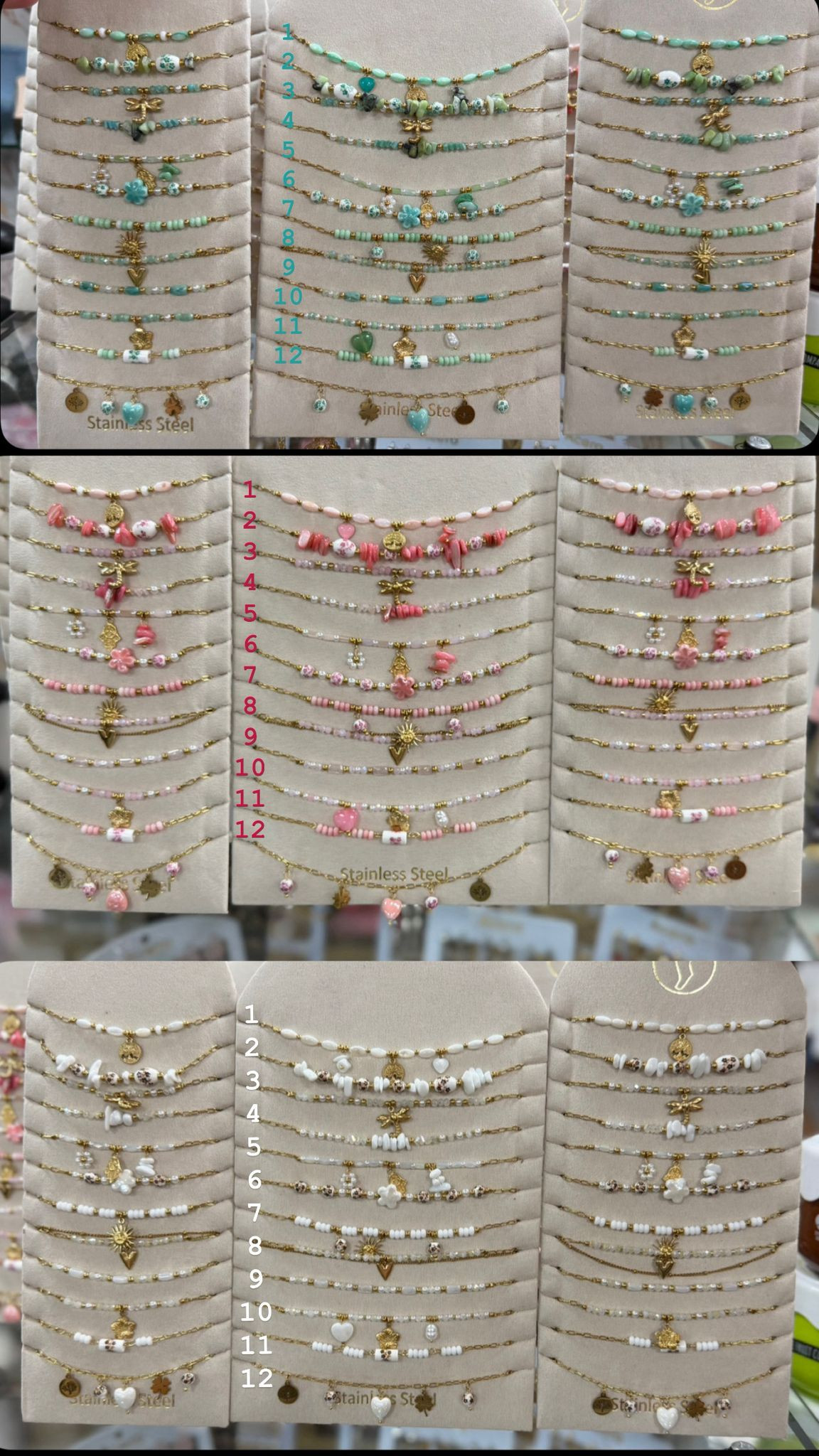 Pack tobillera/collar/pulsera