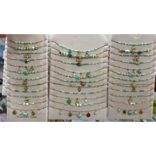 Pack tobillera/collar/pulsera