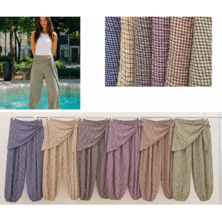 Pantalón cuadros pañuelo