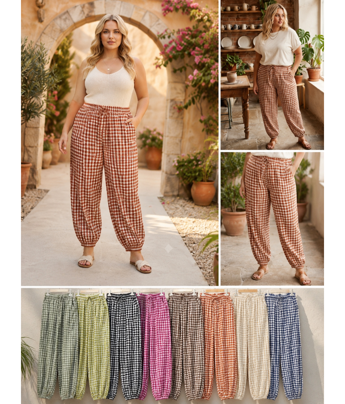 Pantalón vichy carolina