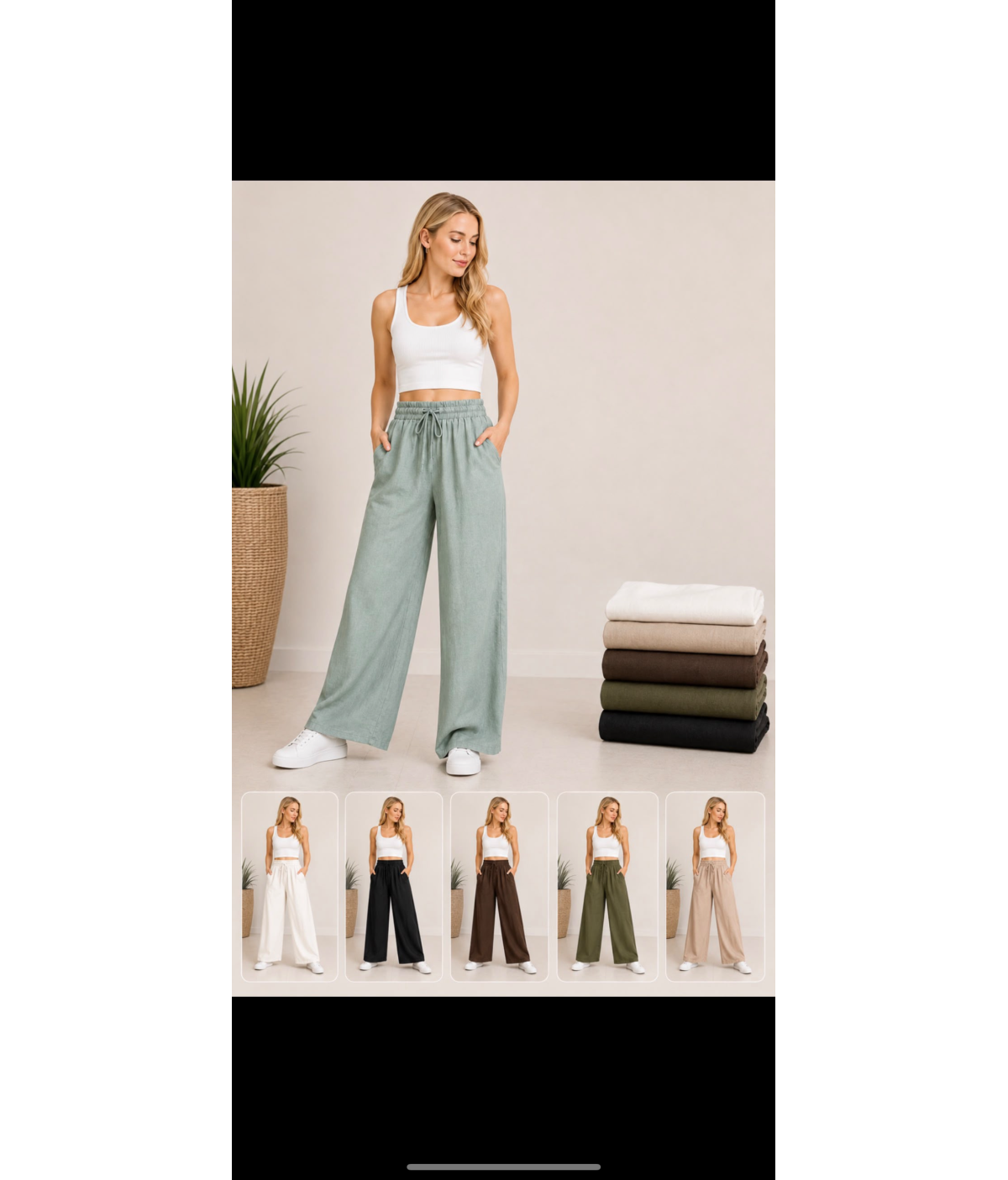 Pantalones lino