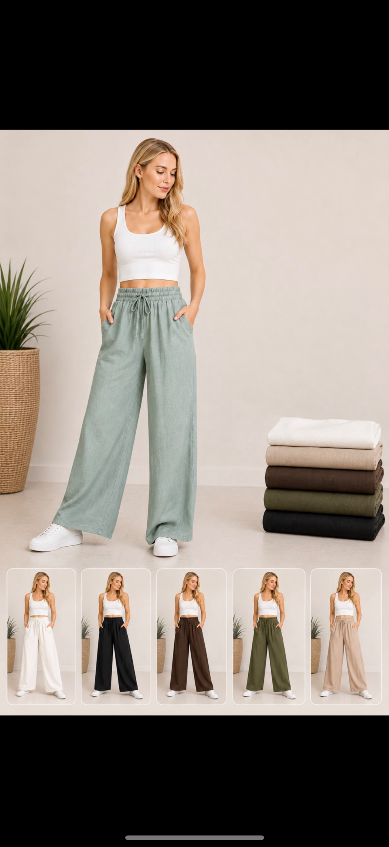Pantalones lino