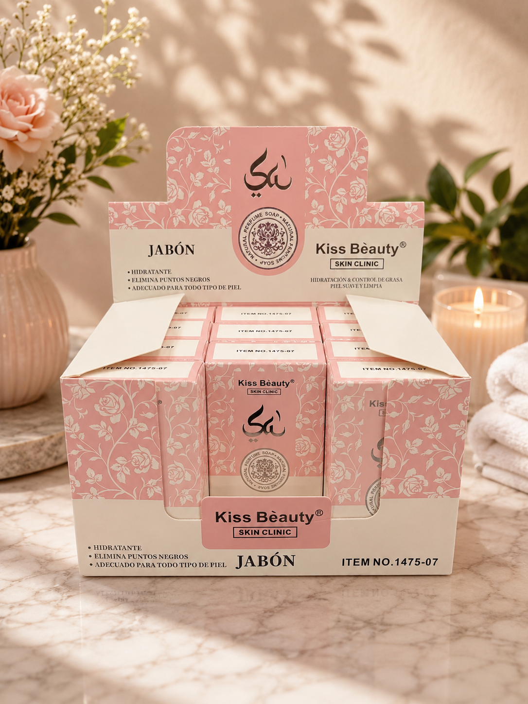 Pastilla jabón yara rosa