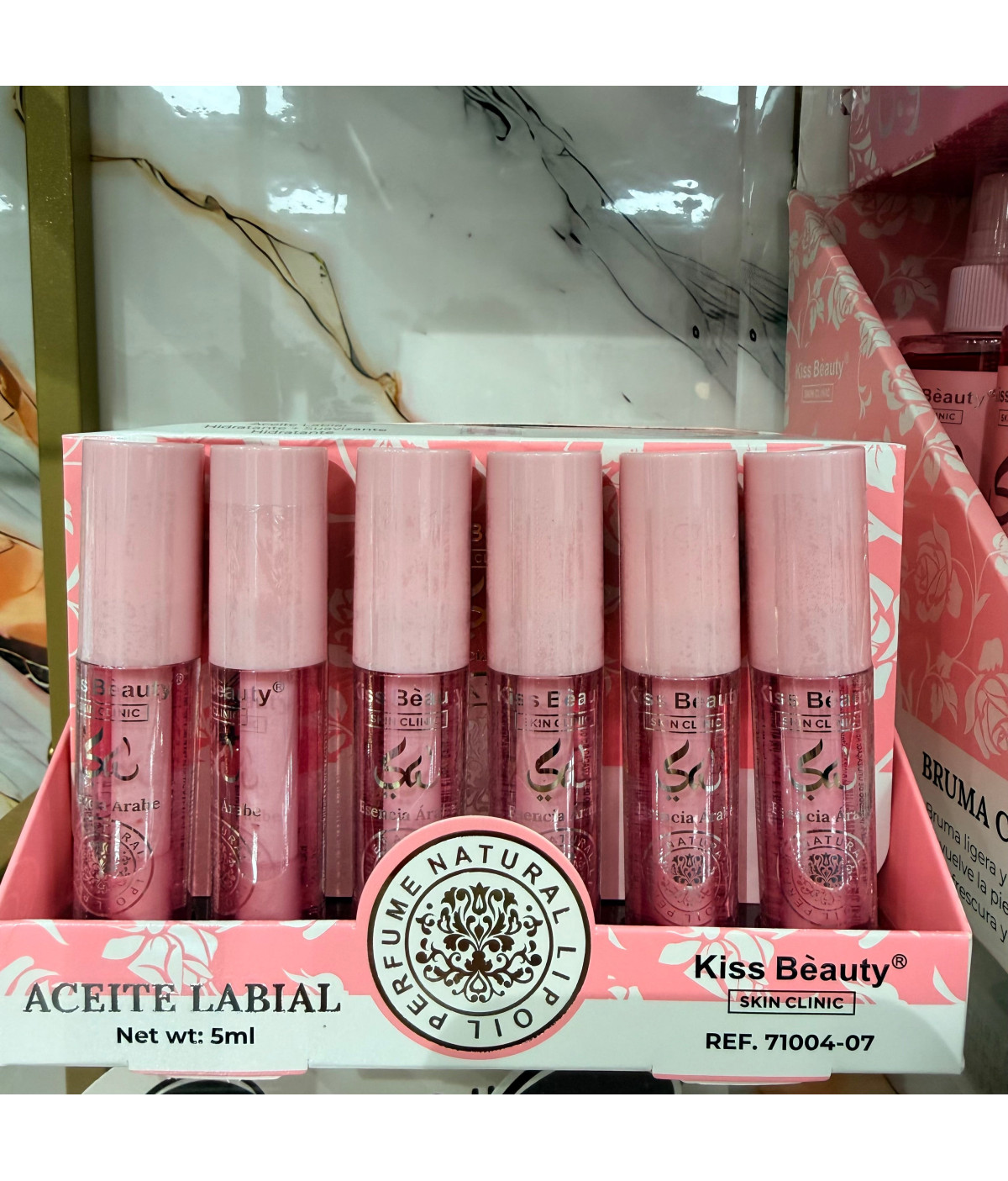 Aceite labial yara rosa