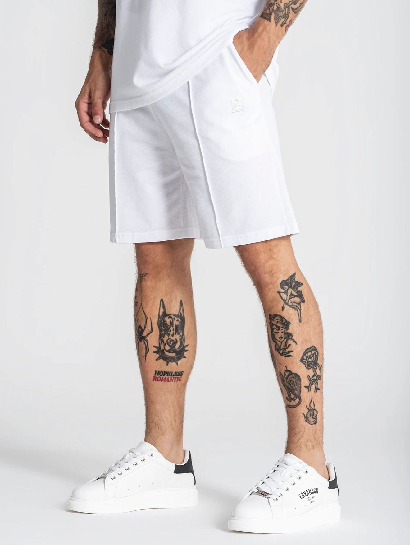 SHORTS DE PIQUÉ BLANCOS GK