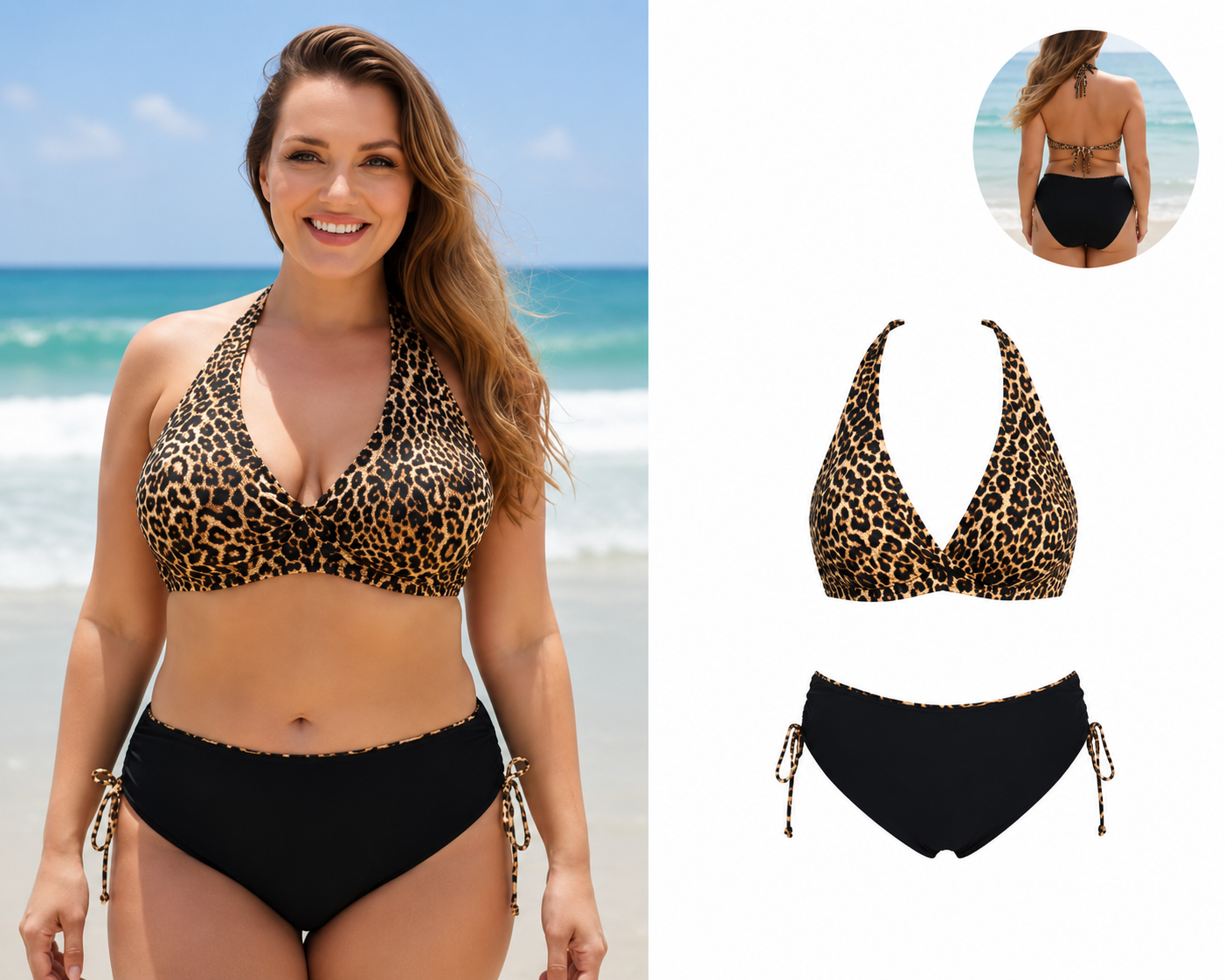 Biquini leopardo curvie