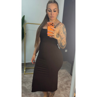 Vestido básico chocolate