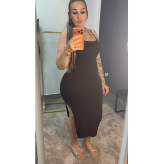 Vestido básico chocolate